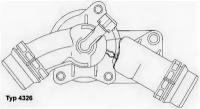 Термостат (в корпусе) BMW: 3 98-05, 3 Compact 01-05, 3 Touring 99-05, 3 кабрио 00-, 3 купе 99-, 5 95-03, 5 03-, 5 Touring 97-04, 5 Touring 04-, 7 94-, 432697D WAHLER 4326.97D