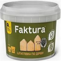 Шпатлевка по Дереву Faktura 0.4кг Белая Акриловая для Наружных и Внутренних Работ / Фактура