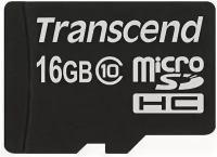 Карта памяти microSD Transcend microSDHC Class 10 UHS-1 U1 16GB без адаптера