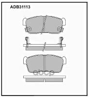 Колодки Тормозные Дисковые | Перед | ALLIED NIPPON арт. ADB31113