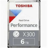 Toshiba Жесткий диск 6TB Toshiba X300 (HDWR460UZSVA) {SATA 6.0Gb/s, 7200 rpm, 256Mb buffer, 3.5"}