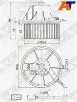 Мотор Отопителя Салона Audi 80 86-96/Volkswagen Transporter T4 90-03/Passat B4 88-97 Sat арт. ST-893819021A