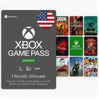 Подписка Xbox Game Pass Ultimate, регион США, 1 месяц