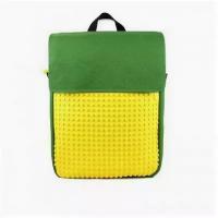 Пиксельный рюкзак Canvas Top Lid pixel Backpack, зеленый, желтый