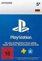 Пополнение счета 5€ PlayStation Store Gift Card Подарочная карта (Германия)