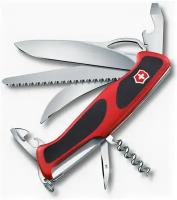 VICTORINOX Нож перочинный Victorinox RangerGrip 57 Hunter 0.9583.MC 130мм 13 функций красно-чёрный
