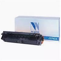 Картридж лазерный NV PRINT (NV-CE742A) для HP CP5220/CP5225/CP5225dn/CP5225n, желтый, ресурс 7300 страниц