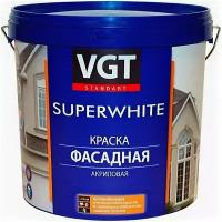 Краска Фасадная VGT Superwhite 2.5кг Cупербелая, Акриловая / ВГТ Супервайт