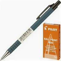 Ручка шариковая масляная автоматическая Pilot BPRK-10M синяя (толщина линии 0.32 мм), 77558