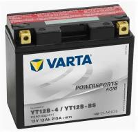 Аккумулятор Varta Powersports 512 901 022 AGM 12V, прямая полярность, 12 Ач