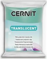 Полимерная глина CERNIT TRANSLUCENT 56г, изумруд 620