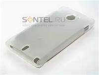 Силиконовый чехол для Sony Xperia Sola белый в тех.уп