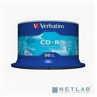 Verbatim Диски CD-R 50 шт. 48/52-x 700Mb, Cake Box (43351)