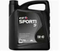 Синтетическое моторное масло ELF Sporti 9 5W-40, 5 л