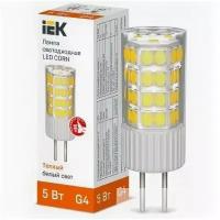 Iek LLE-CORN-5-230-30-G4 Лампа LED CORN капсула 5Вт 230В 3000К керамика G4