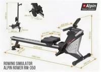 Гребной тренажер магнитный Alpin Rower RM-350