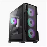 GameMax Корпус GameMax SIEGE BK без БП (Midi Tower, ATX,Черн.,Зак. стекло, USB3.0, 4*120мм ARGB)