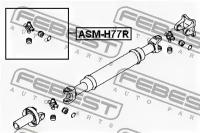 Крестовина карданного вала заднего 27x75.5[13, ASMH77R FEBEST ASM-H77R