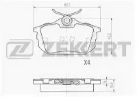 Задние тормозные колодки для mitsubishi carisma 96- colt vi 02- volvo s40 96- v40 95- Zekkert BS2226