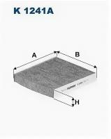 Фильтр салонный для Мицубиси Лансер 10 2007-2015 год выпуска (Mitsubishi Lancer 10) FILTRON K 1241 A