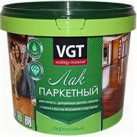 Лак Паркетный VGT 0.9кг Акриловый без Запаха Глянцевый для Внутренних Работ / ВГТ Лак Паркетный