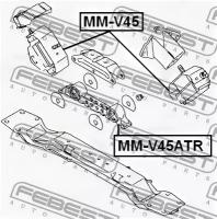 подушка двиг.задн.AT Mitsubishi Pajero II V14W-V5, MMV45ATR FEBEST MM-V45ATR