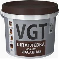 Шпатлевка Фасадная VGT 18кг до 7 мм Акриловая, Водостойкая, Малоусадочная / ВГТ Шпатлевка