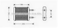 Радиатор печки DWA6024 AVA DWA6024