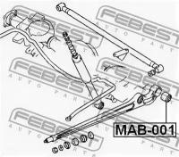 С/блок заднего продольного рычага, MAB001 FEBEST MAB-001