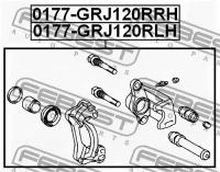 Суппорт тормозн.задн.прав. Toyota Land Cruiser Pr, 0177GRJ120RRH FEBEST 0177-GRJ120RRH