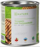 Масло для Террас и Садовой Мебели Gnature 277 Terrassen und Gartenmobelol 0.75л 2086 Тик для Окраски и Обновления /Гнатур