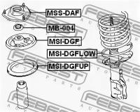 Подшипник опоры переднего амортизатора, MB004 FEBEST MB-004