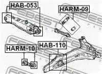Рем-кт сайленблоков тяги Honda CR-V RD1/RD2 97-01, HARM09 FEBEST HARM-09