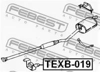 Кронштейн крепления глушителя (TOYOTA GAIA ACM10/CXM10/SXM10 1998-2004) FEBEST, TEXB019 FEBEST TEXB-019