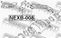 Кронштейн крепления глушителя (NISSAN SERENA C23 1991-1999), NEXB008 FEBEST NEXB-008