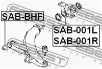 Сайленблок задн.Fr L рычага Subaru Impreza 92-99, SAB001L FEBEST SAB-001L