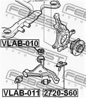 Сайленблок передней подвески VLAB010, VLAB010 FEBEST VLAB-010