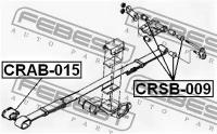 С/блок задней рессоры, CRSB009 FEBEST CRSB-009