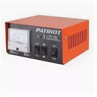Зарядное устройство PATRIOT BCI-10A [650303410] {Вход.напр. 1ф - 220В ±15%; потреб.мощ 0,4 кВА; напряжен.зарядки 6/12В; ток зарядки макс. 10А; емк.бат