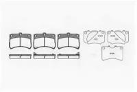 Колодки тормозные дисковые /комплект 4 шт/ Daihats, 072302 REMSA 0723 02