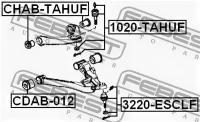 опора подвески шаровая FEBEST 1020TAHUF