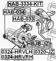 опора шаров.передн.нижн.рычага Honda Jazz/Fit GD, 0320JZ FEBEST 0320-JZ