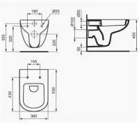 Унитаз подвесной Ideal Standard Tempo W941106