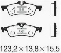 Колодки тормозные задние Sangsin Brake SP2244