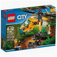 Конструктор LEGO City 60158 Грузовой вертолёт исследователей джунглей