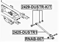 Болт с эксцентриком ремкомплект, 2429DUSTRKIT FEBEST 2429-DUSTR-KIT