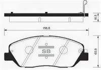 Колодка дискового тормоза SANGSIN Sangsin Brake SP1194