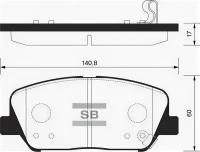 Колодки тормозные передние Sangsin Brake SP1403