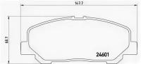 К-т торм. колодок Fr TO Al II 08- Brembo P83099