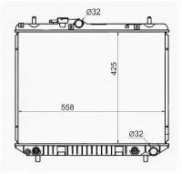 Радиатор TOYOTA CAMI/SPARKY/DAIHATSU TERIOS/ATRAI 97-05 Sat DA0001